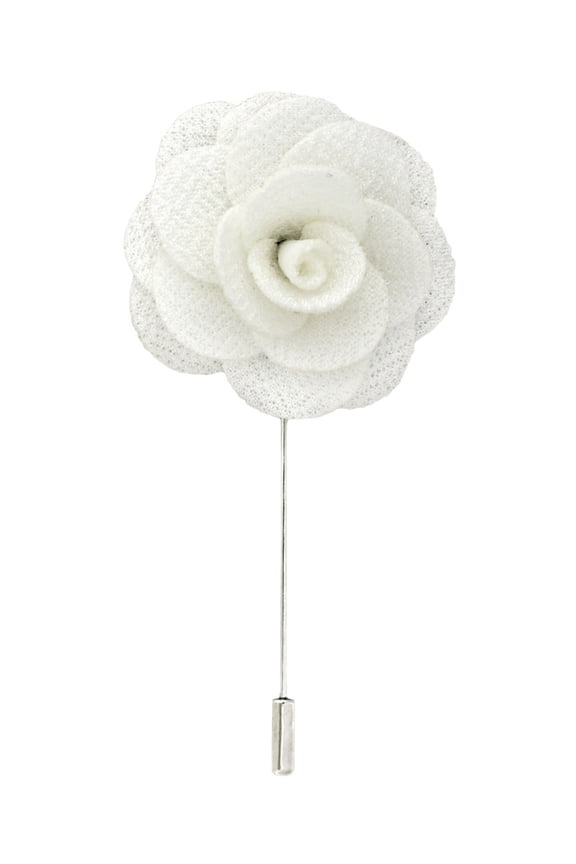 's Flower Stick Pin - Cloth Textured