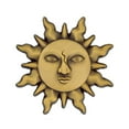 thumbnail image 1 of PinMart's Gold 3D Sun Face Sunshine Lapel Pin, 1 of 3