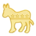 thumbnail image 1 of PinMart's Gold Democrat Donkey Pin, 1 of 3