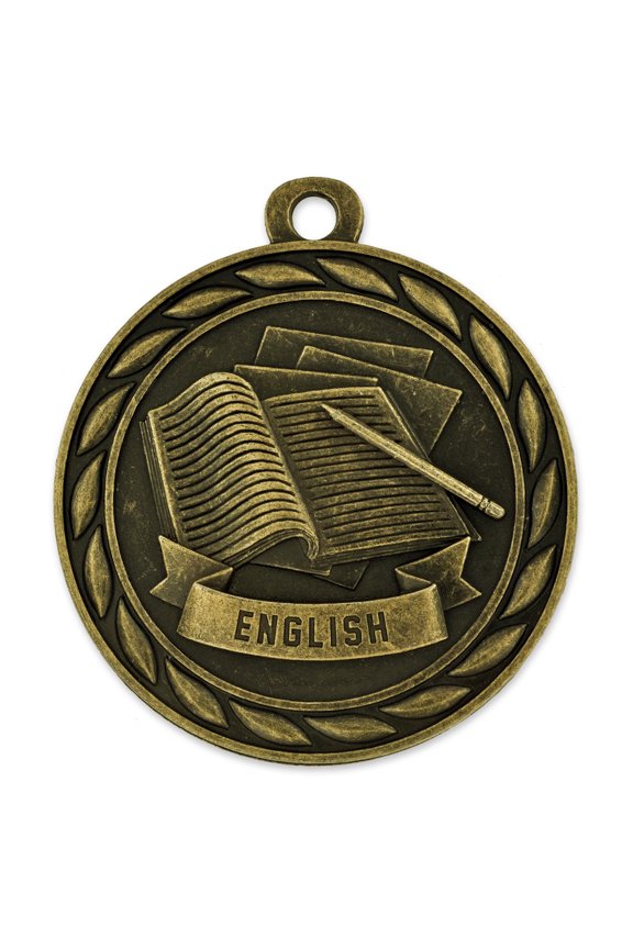 's Gold English Single and Bulk School Medals