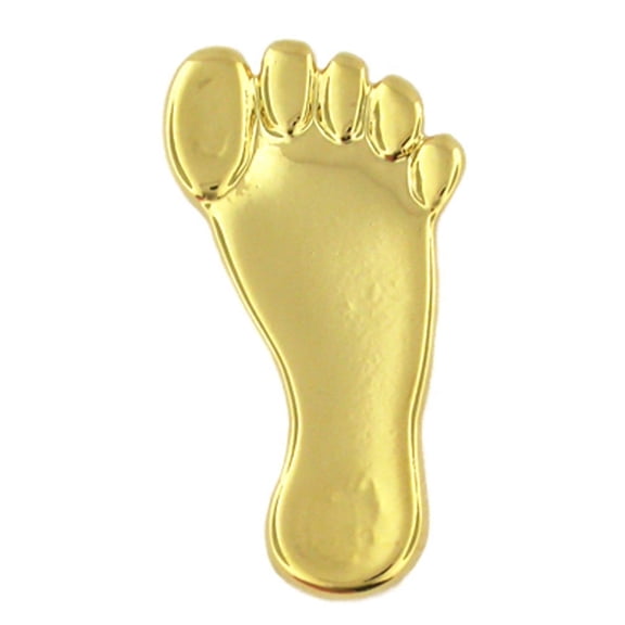 PinMart's Gold Foot Print Podiatrists Lapel Pin