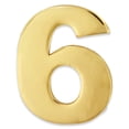 thumbnail image 1 of PinMart's Gold Number Six 6 Lapel Pin Anniversary Birthday Number Jewelry, 1 of 3