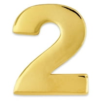 PinMart's Gold Numerical Number Two # 2 Lapel Pin