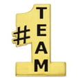 thumbnail image 1 of PinMart's Gold Plated #1 Team Sports Enamel Lapel Pin, 1 of 3