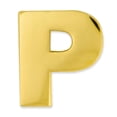 thumbnail image 1 of PinMart's Gold Plated Alphabet Letter P Lapel Pin, 1 of 3