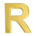 thumbnail image 1 of PinMart's Gold Plated Alphabet Letter R Lapel Pin, 1 of 3