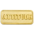 thumbnail image 1 of PinMart's Gold Plated Attitude Lapel Pin Student Employee Motivational Gift, 1 of 3
