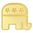 thumbnail image 1 of PinMart's Gold Republican Elephant Pin, 1 of 3