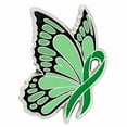 thumbnail image 1 of PinMart's Green Ribbon Butterfly Pin -Unisex Awareness Ribbon Enamel Pin for Adults and Teens, 1 of 3