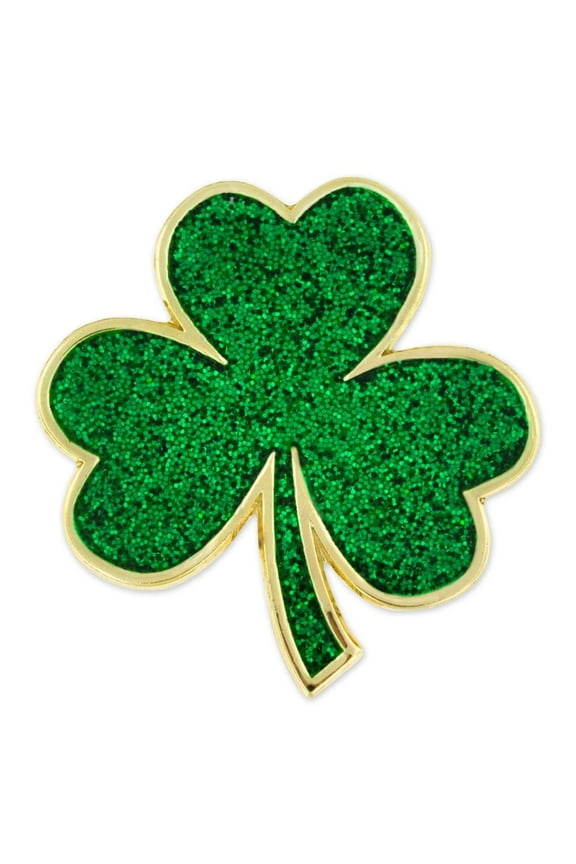 's Green Shamrock St. Patrick's Day Clover Magnetic Lapel Pin Jewelry