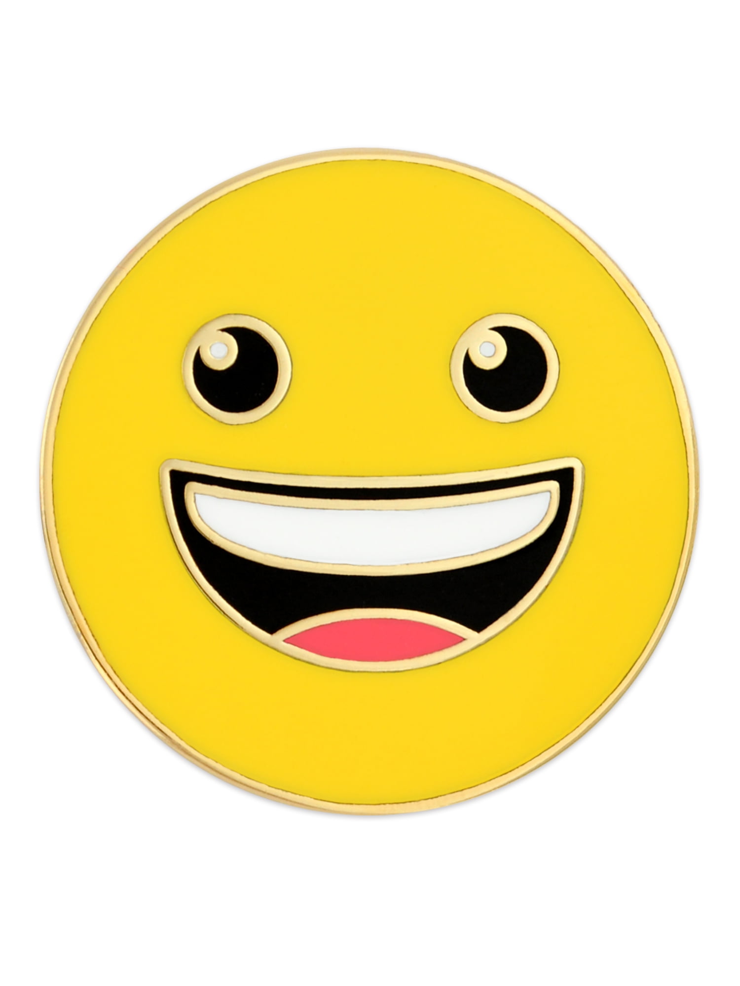 PinMart's Happy Face Grinning Smiling Enamel Lapel Pin - 5 Pack ...
