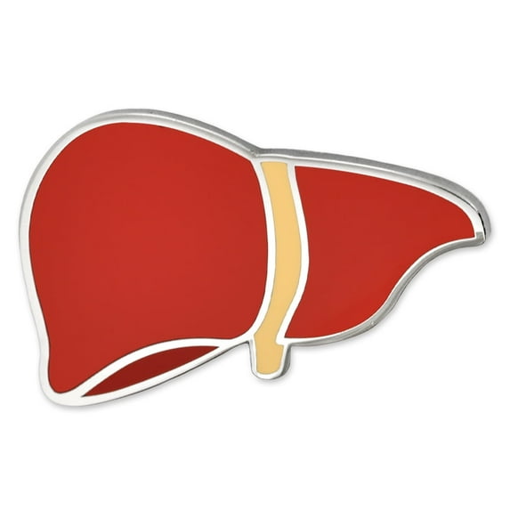 PinMart's Human Organ Liver Medical Enamel Lapel Pin