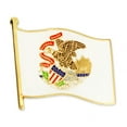 thumbnail image 1 of PinMart's Illinois US State Flag IL Enamel Lapel Button Pin - 1 Piece, 1 of 3