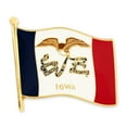 thumbnail image 1 of PinMart's Iowa US State Flag IA Enamel Lapel Button Pin, 1 of 3
