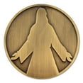 thumbnail image 1 of PinMart's Jesus Christ Religious Easter Church Jewelry Lapel Pin - Antique Bronze Plated Pin, 1 of 3