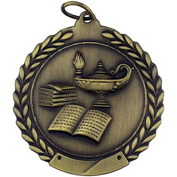 PinMart's Lamp of Knowledge Award Single and Bulk Medals