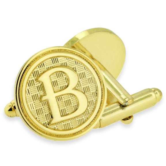 PinMart's Letter B Cufflink Set