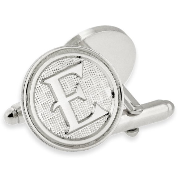 PinMart's Letter E Cufflink Set