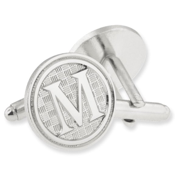 PinMart's Letter M Cufflink Set