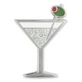 thumbnail image 1 of PinMart's Martini w/Olive Fun Food Celebration Glitter Enamel Lapel Pin, 1 of 4