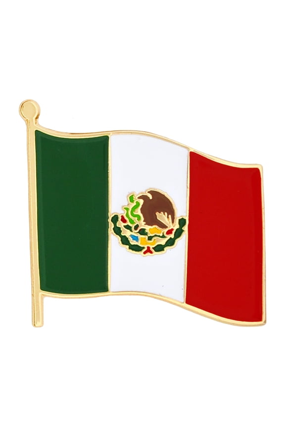 's Mexico Mexican World Flag Enamel Lapel Pin - Unisex Lapel Pin for Adults and Teens