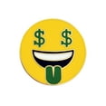 thumbnail image 1 of PinMart's Money Face Dollar Sign Enamel Lapel Pin, 1 of 3