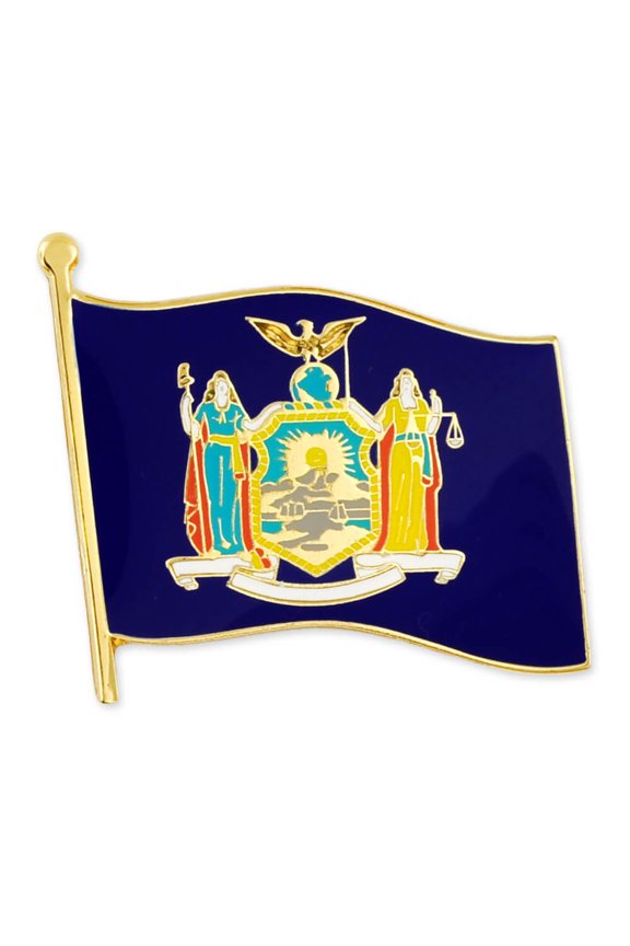 's New York NY Enamel Button Pins - 50 Pack