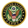 thumbnail image 1 of PinMart's Officially Licensed U.S. Army Round Logo Embroidered Patch – Iron On - 25 Pack, 1 of 4