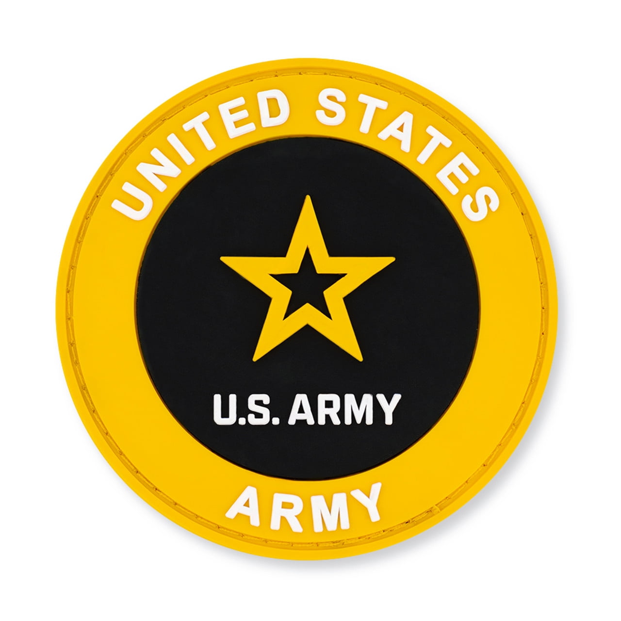 PinMart's Officially Licensed U.S. Army PVC Patch - 3" Round Hook and Loop Tactical Morale Patch for Jackets, Backpacks, Hats, Outdoor Gear, Military Accessories, Veteran and Soldier Gifts - 5 Pack