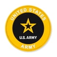 thumbnail image 1 of PinMart's Officially Licensed U.S. Army PVC Patch - 3" Round Hook and Loop Tactical Morale Patch for Jackets, Backpacks, Hats, Outdoor Gear, Military Accessories, Veteran and Soldier Gifts - 5 Pack, 1 of 3