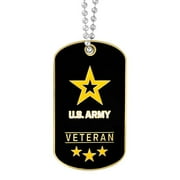 PinMarts Officially Licensed U.S. Army Veteran Dog Tag