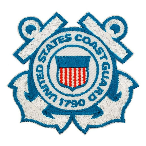 PinMart's Officially Licensed U.S. Coast Guard Embroidered Patch Iron On - 10 Pack