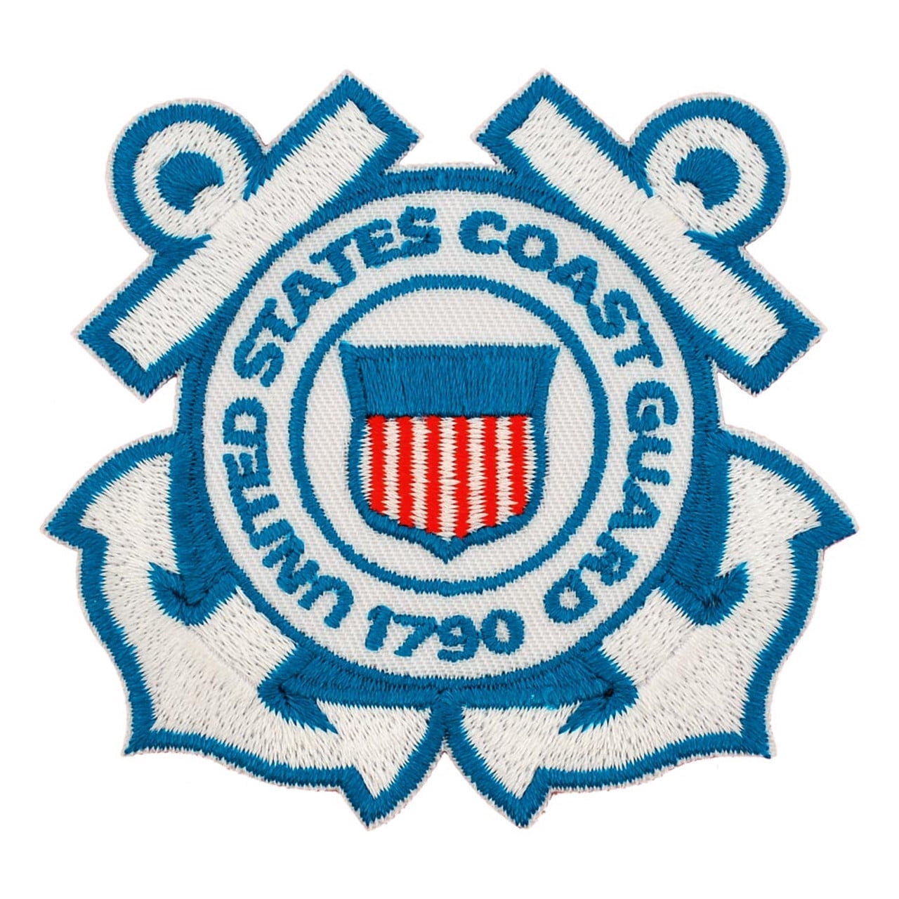 PinMart's Officially Licensed U.S. Coast Guard Embroidered Patch – Iron On - 5 Pack