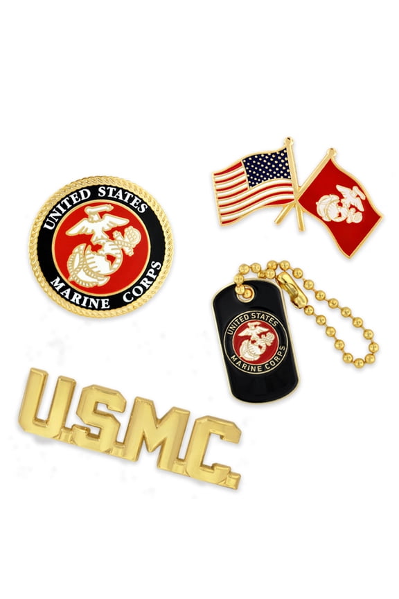 's Officially Licensed U.S.M.C. 4-Pin Set