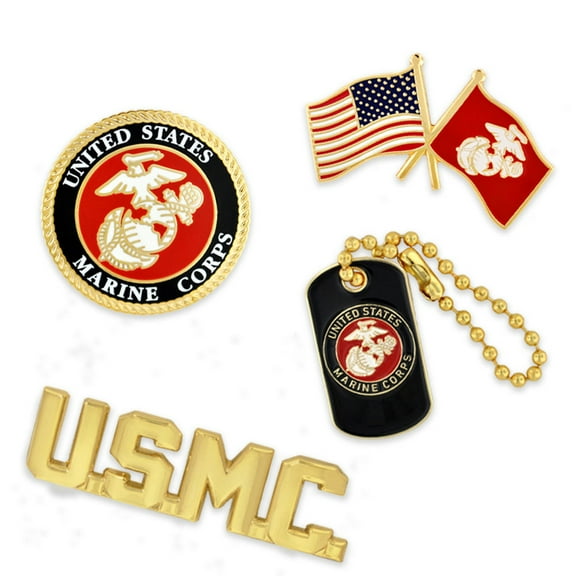 PinMart's Officially Licensed U.S.M.C. 4-Pin Set