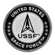 PinMarts Officially Licensed U.S. Space Force Round Logo Embroidered Patch   Iron On - 10 Pack