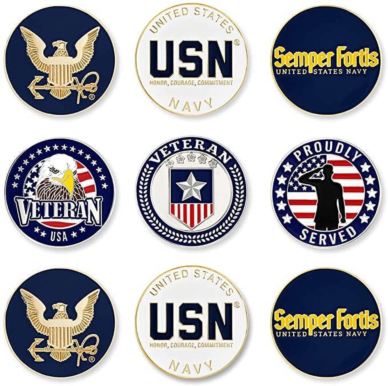 PinMart's Officially Licensed United States Veteran Navy Bundle Pack of ...