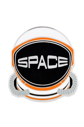 's Outer SPACE Helmet Outerspace Lover Fun Cool Enamel Lapel Pin