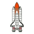 thumbnail image 1 of PinMart's Outer Space Rocketship Outerspace Lover Fun Cool Lapel Pin, 1 of 3