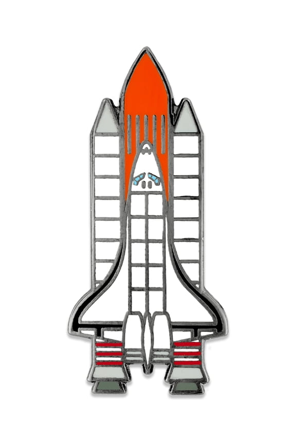 's Outer Space Rocketship Outerspace Lover Fun Cool Lapel Pin