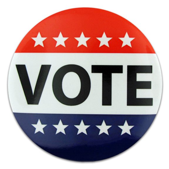 PinMart's Patriotic Election VOTE Button - 5 PACK