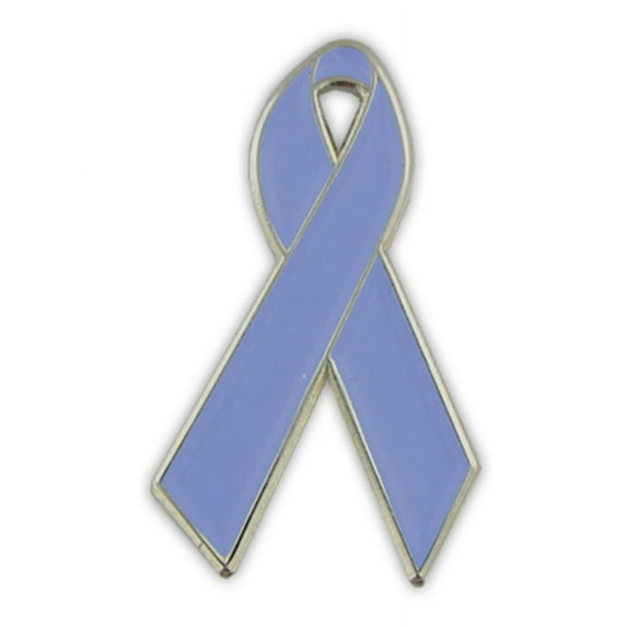 PinMart's Periwinkle Blue Awareness Ribbon Enamel Lapel Pin