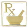 thumbnail image 1 of PinMart's Pharmacy RX Logo Lapel Pin, 1 of 1