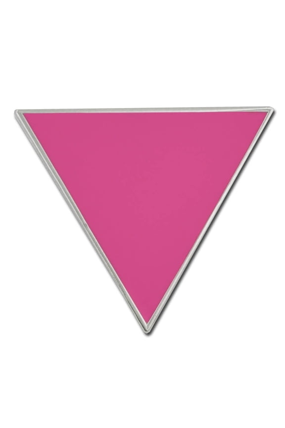 's Pink Triangle International Symbol of Gay Pride Enamel Lapel Pin