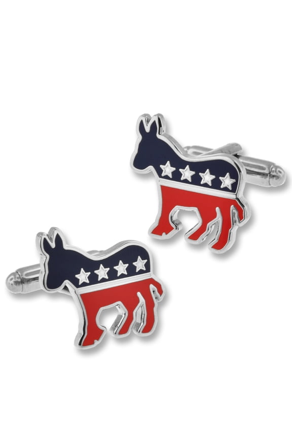 's Political Democratic Donkey Cufflinks Set