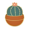 thumbnail image 1 of PinMart's Potted Melocactus Cactus with Flower Enamel Lapel Pin, 1 of 3