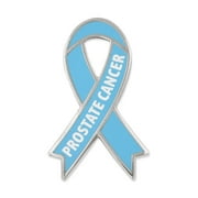 PinMarts Prostate Cancer Light Blue Awareness Ribbon Enamel Lapel Pin - 5 Pack