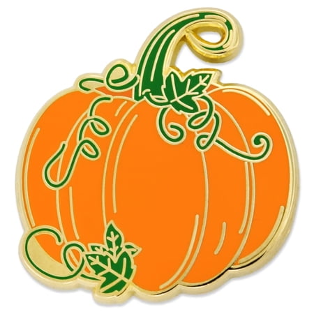 PinMart's Pumpkin w/ Vines Halloween Fall Autumn Enamel Lapel Pin