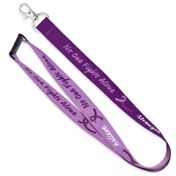 PinMart's Purple Awarenss Ribbon Lanyard