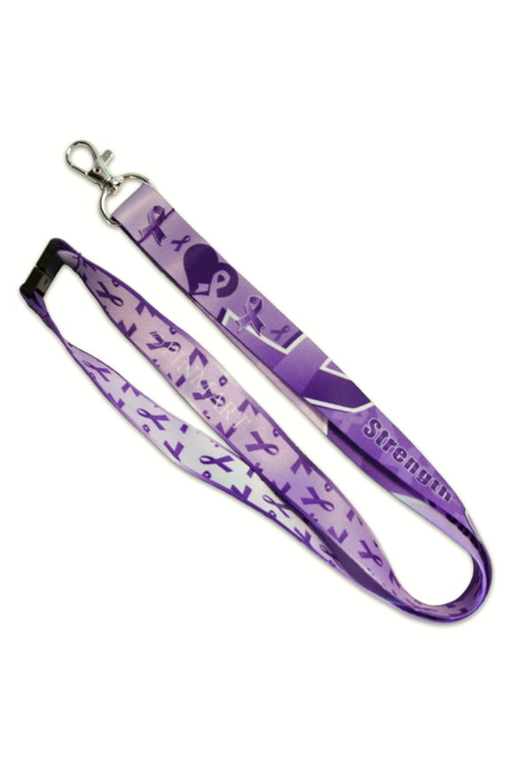's Purple Domestic Violence Awareness Lanyard w/ Safety Release